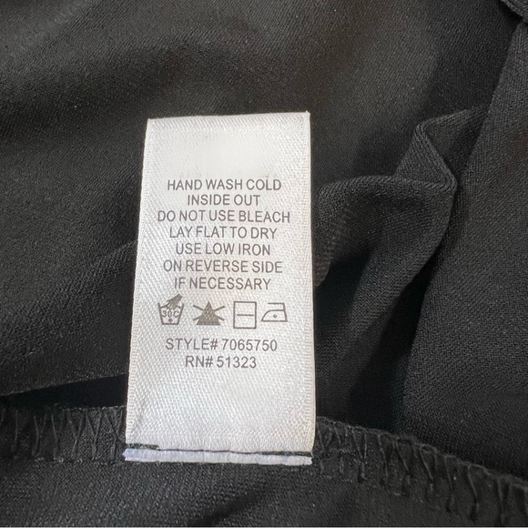 Ce Ce by Cynthia Steffe Black Embellished Rhinestone Long Sleeve Dress SZ M - Picture 12 of 15